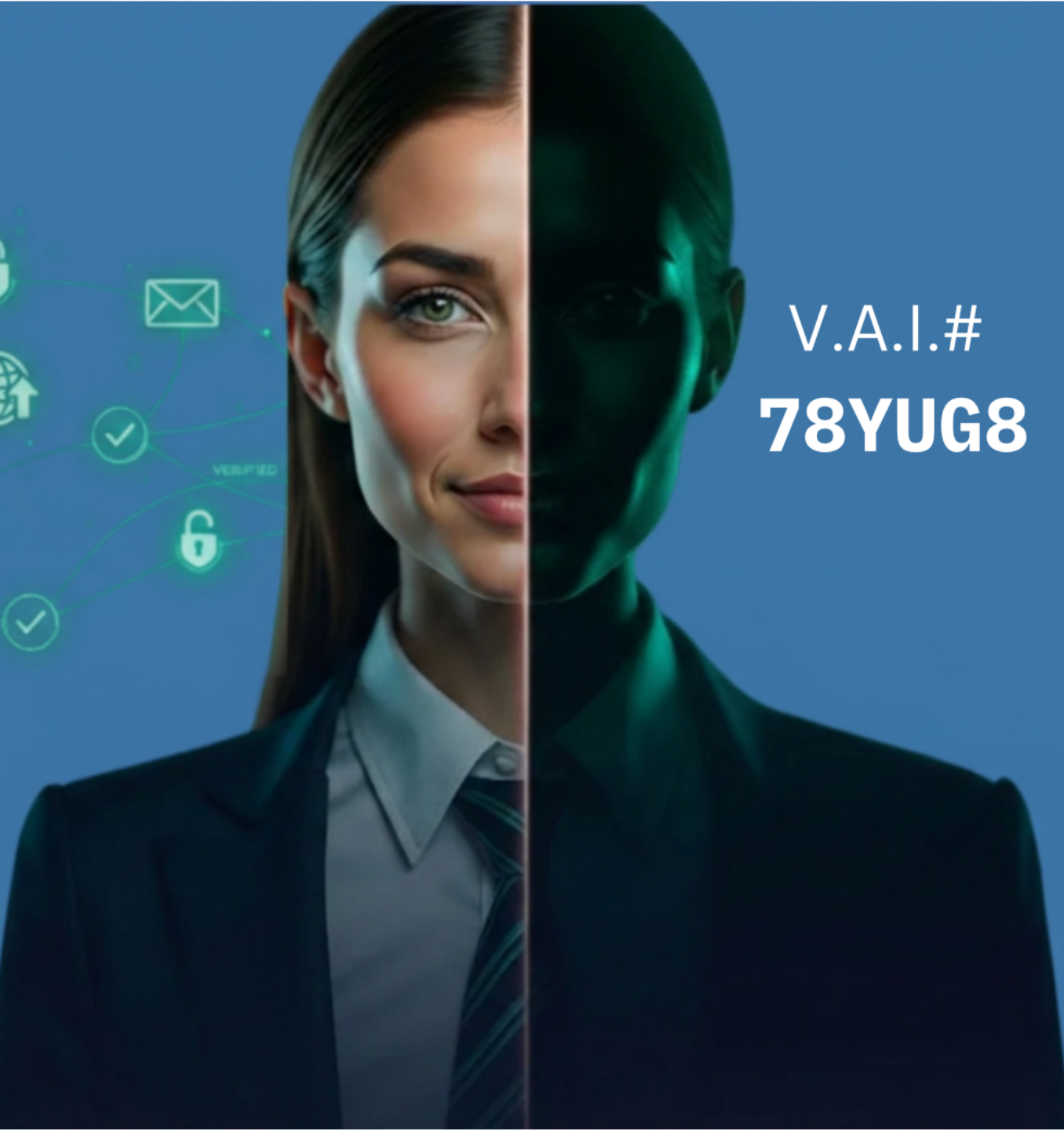 A verified person and her VAI number